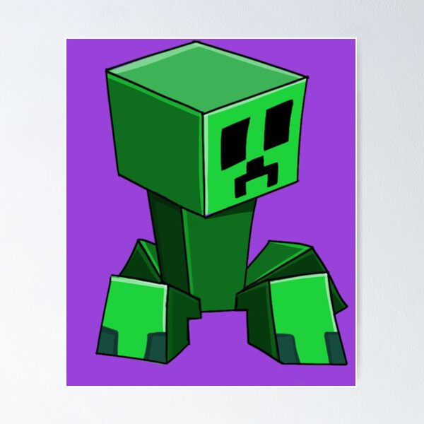 Minecraft Creeper Face Poster – My Hot Posters