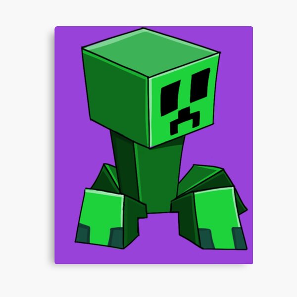 Yellow Minecraft Creeper Face Logo Minecraft Video Game Matte