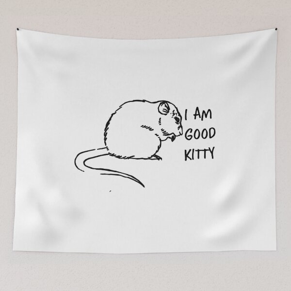 Item preview, Fake Cat Rat Opossum Possum I'm A Good Kitty Funny Pets, I'm A Good Kitty, lets eat trash designed and sold by RedArtsDesign.