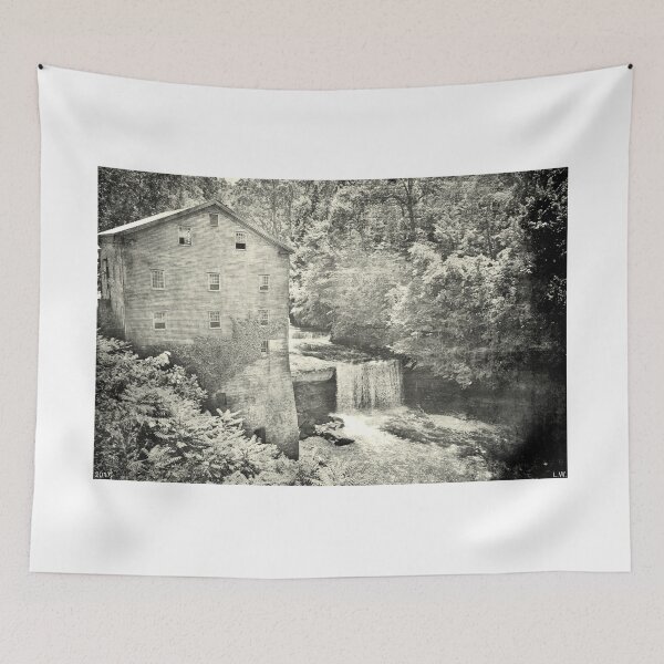 Item preview, Lanterman's Mill And Falls Black And White designed and sold by LisaWootenPhoto.