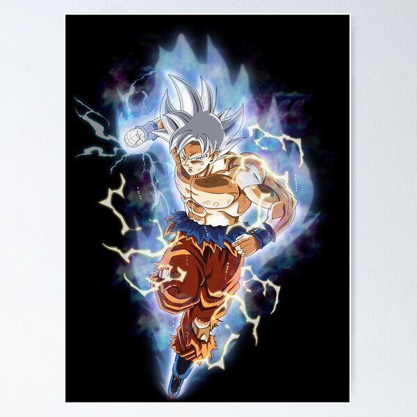 Goku - Blue Hair Super Saiyan Postcard for Sale by animelovah