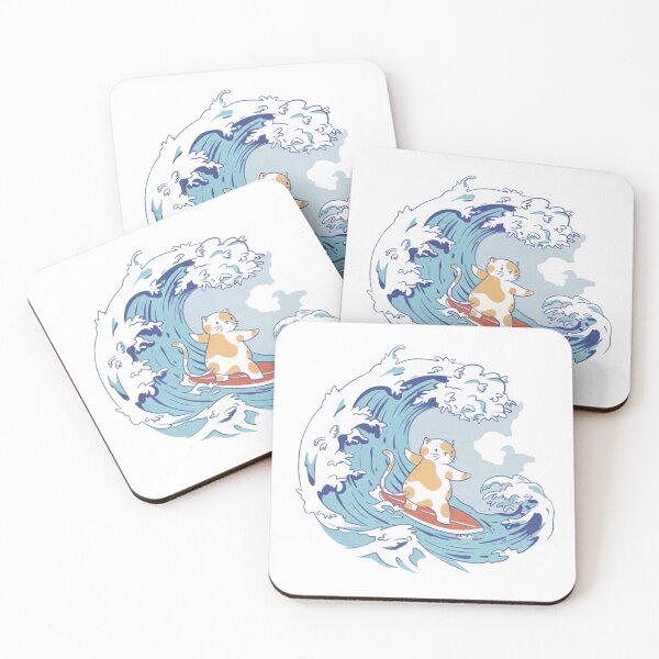 Item preview, Surfing Cat designed and sold by Digital-Zoo.