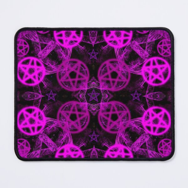 Item preview, Neon Pink Witchy Vibes Pentacle Pattern designed and sold by ThatsJustJilly.