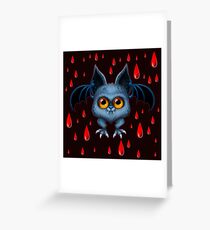 Halloween Bat Greeting Card