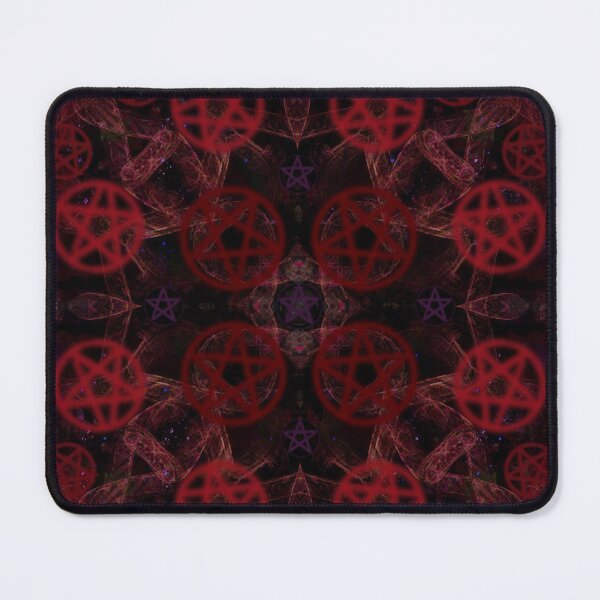 Item preview, Red Witchy Vibes Pentacle Pattern designed and sold by ThatsJustJilly.