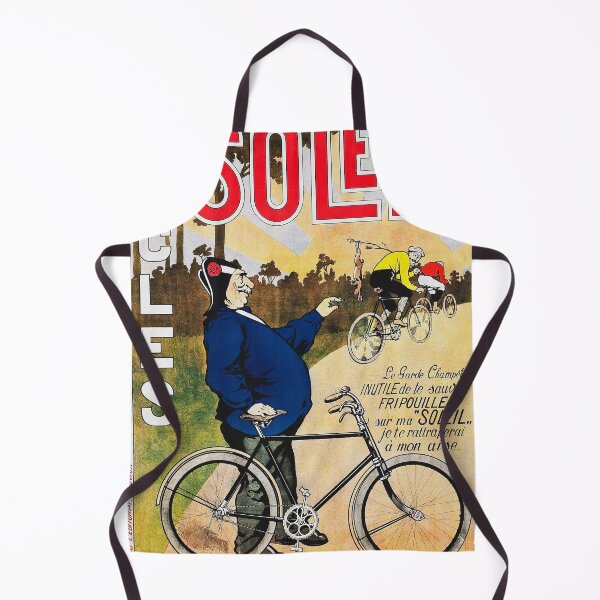 Item preview, vintage French Soleil bicycle advertising Poster ART designed and sold by Designbuddies.