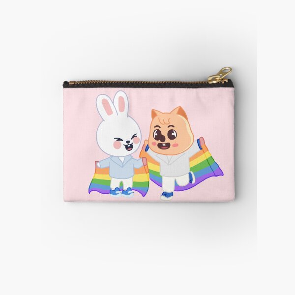 Item preview, STRAY KIDS (SKZOO) Leebit and Han Quokka Pastel Rainbow(Pride) designed and sold by LilMissRandom17.