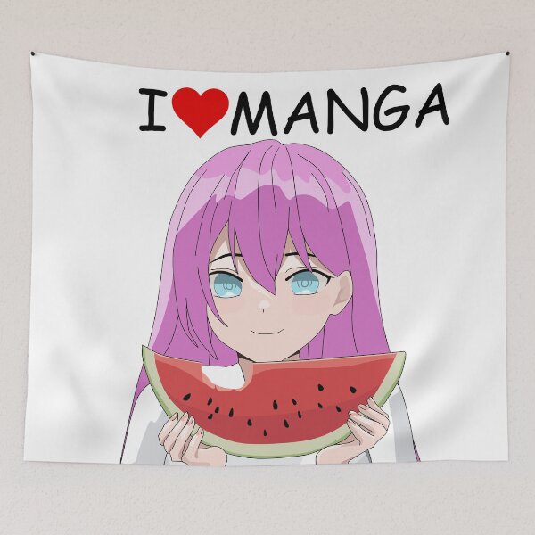 Item preview, I love manga watermelon girl designed and sold by brendanre.