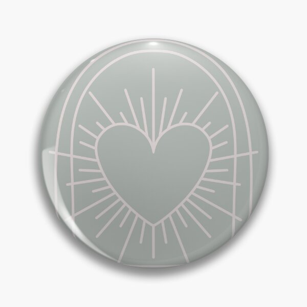 Item preview, Cosmic Aesthetic Cute Indie Heart Design Love Power Gray Teal designed and sold by scorpiolane.