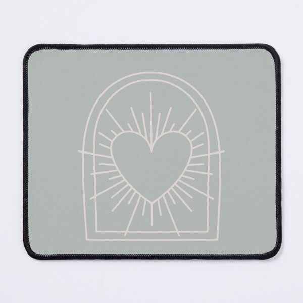 Item preview, Cosmic Aesthetic Cute Indie Heart Design Love Power Gray Teal designed and sold by scorpiolane.