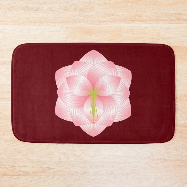 Item preview, Amaryllis - Pink on Burgundy designed and sold by marieofroumania.