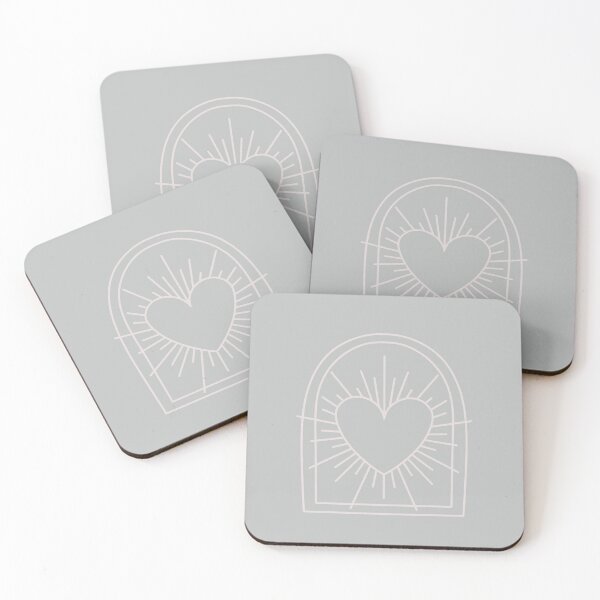Item preview, Cosmic Aesthetic Cute Indie Heart Design Love Power Grayish Blue designed and sold by scorpiolane.