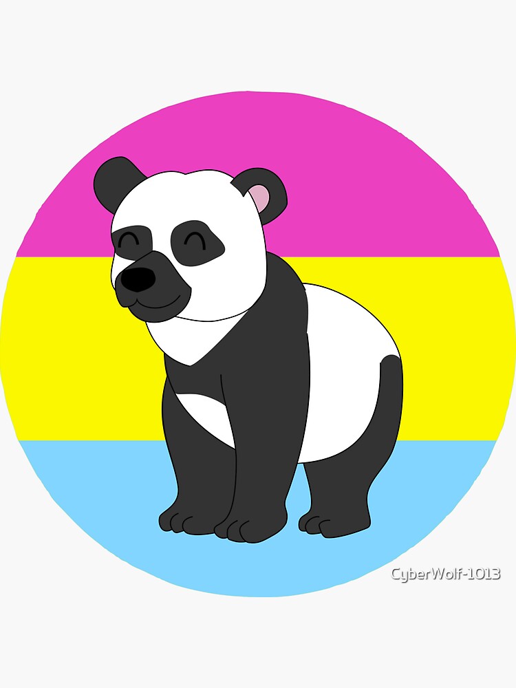 Pride Pansexual Panda Sticker For Sale By Cyberwolf 1013 Redbubble 2725