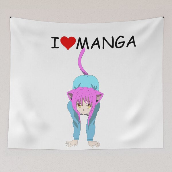Item preview, I love manga cat girl designed and sold by brendanre.