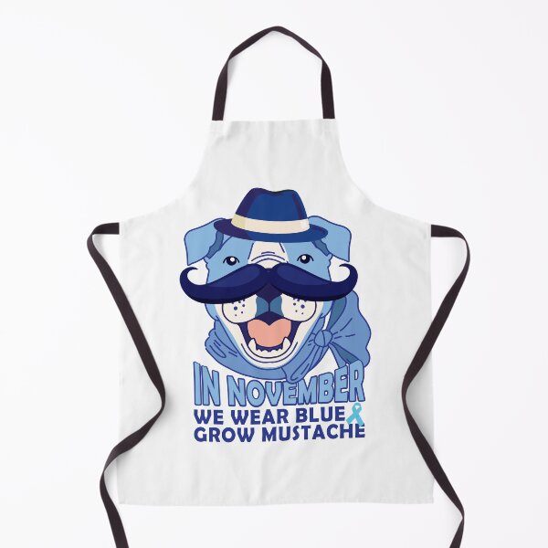 Item preview, In November We Wear Blue and Grow Mustache designed and sold by chillaxcats.