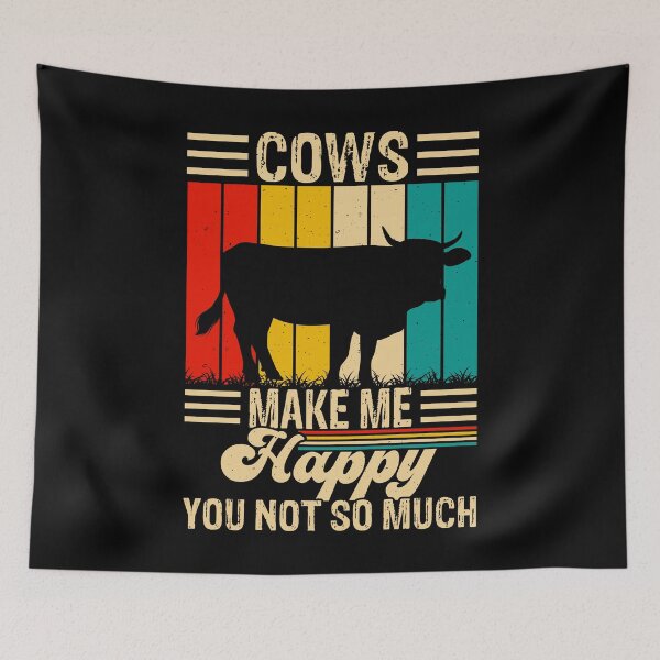 Item preview, Cows Make Me Happy You Not So Much Funny Cow Farmer Farm designed and sold by BELASKRI STORE.