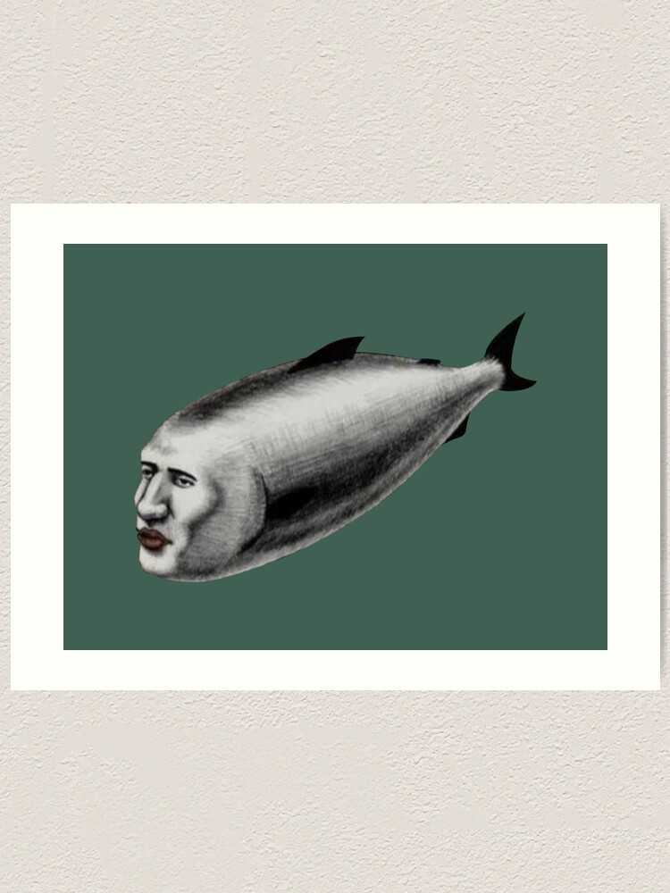 fish meme Art Print for Sale by tttatia