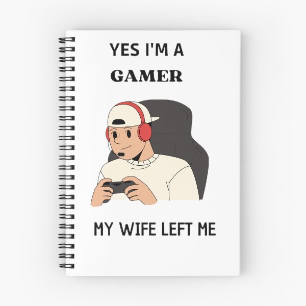 Item preview, Copy of I'm a gamer my wife left me designed and sold by SenhajiWorld.