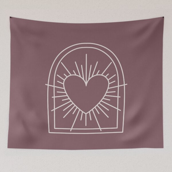 Item preview, Cosmic Aesthetic Cute Indie Heart Design Love Power Mulberry designed and sold by scorpiolane.