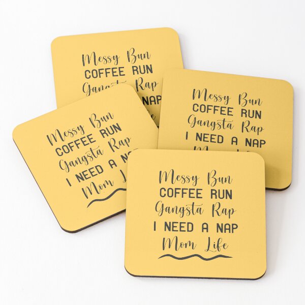 Item preview, Womens Mom Life Messy Bun Coffee Run Gangsta Rap I Need A Nap, Messy Bun Coffee Run Gangsta Rap I Need A Nap Mom Life designed and sold by RedArtsDesign.