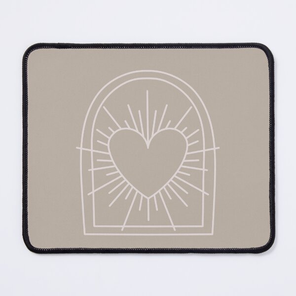 Item preview, Cosmic Aesthetic Cute Indie Heart Design Love Power Light Taupe designed and sold by scorpiolane.