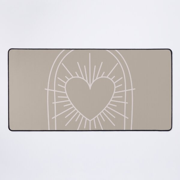 Item preview, Cosmic Aesthetic Cute Indie Heart Design Love Power Light Taupe designed and sold by scorpiolane.