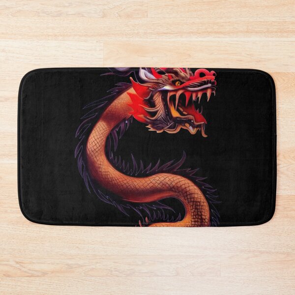 Item preview, Red and Gold Chinese Dragon with Translucent Background designed and sold by dragynrain.