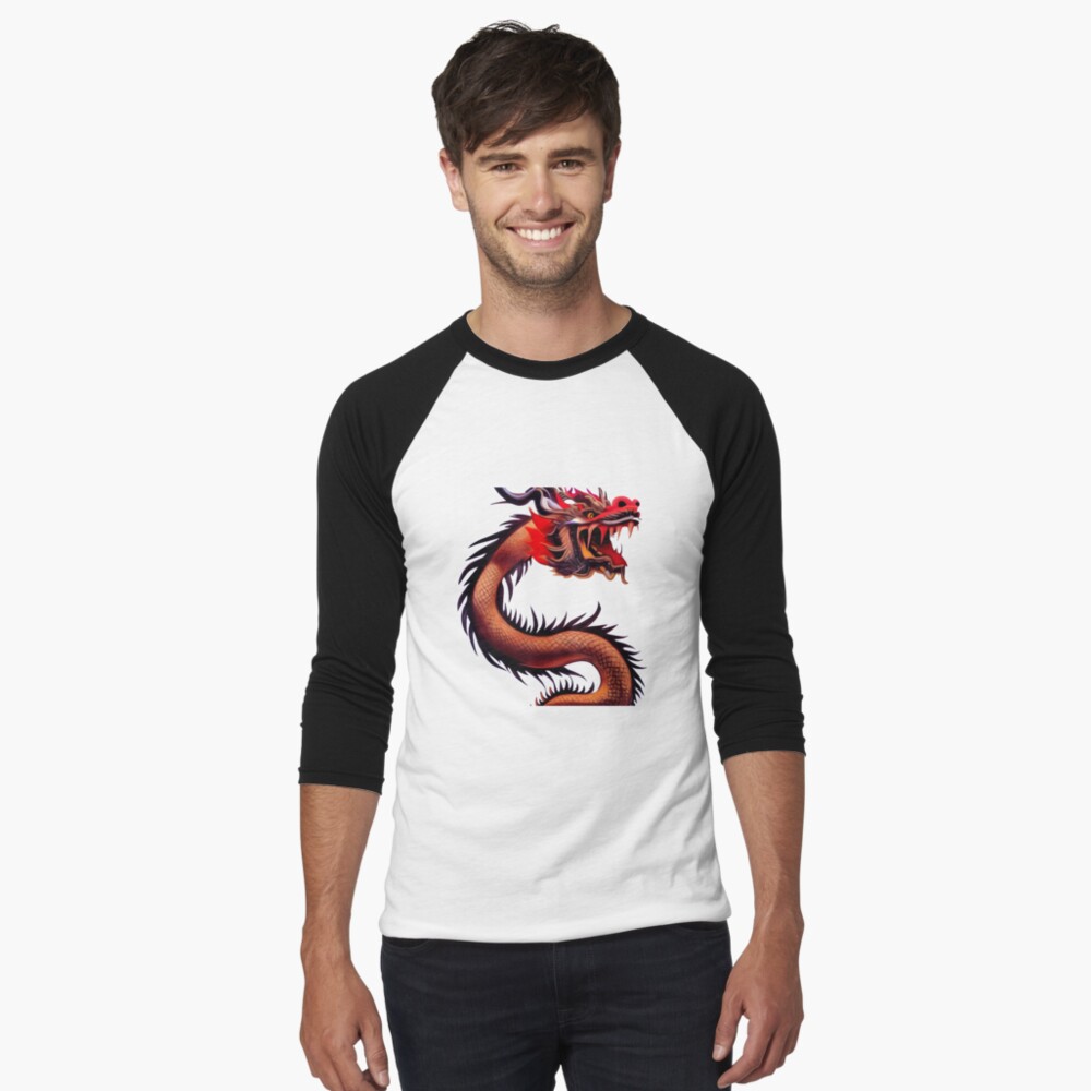 Item preview, Baseball ¾ Sleeve T-Shirt designed and sold by dragynrain.