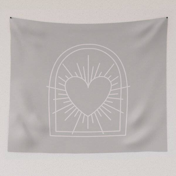 Item preview, Cosmic Aesthetic Cute Indie Heart Design Love Power Taupe designed and sold by scorpiolane.