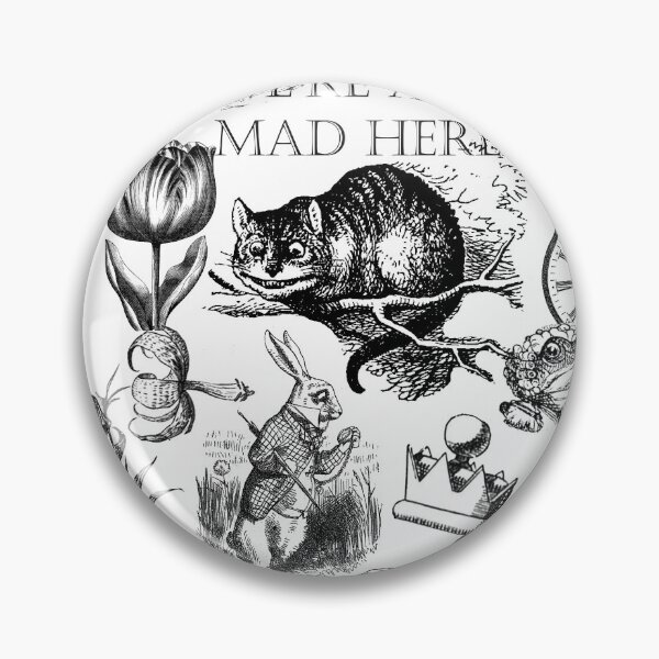 Item preview, Cheshire cat classic alice in wonderland characters white rabbit designed and sold by antiqueart.