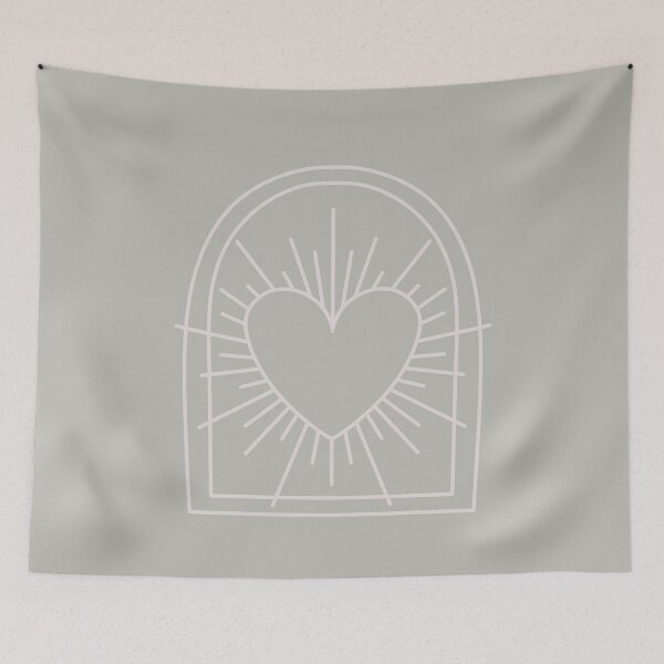 Item preview, Cosmic Aesthetic Cute Indie Heart Design Love Power Pale Green designed and sold by scorpiolane.