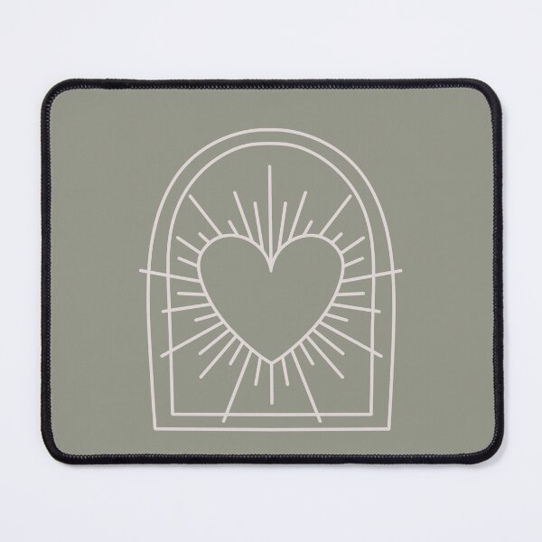 Item preview, Cosmic Aesthetic Cute Indie Heart Design Love Power Sage Green designed and sold by scorpiolane.