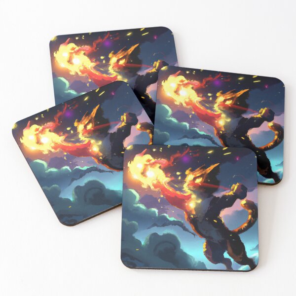 Item preview, Okashi the Cat, fireball in action (Manga) designed and sold by thecatandkettle.