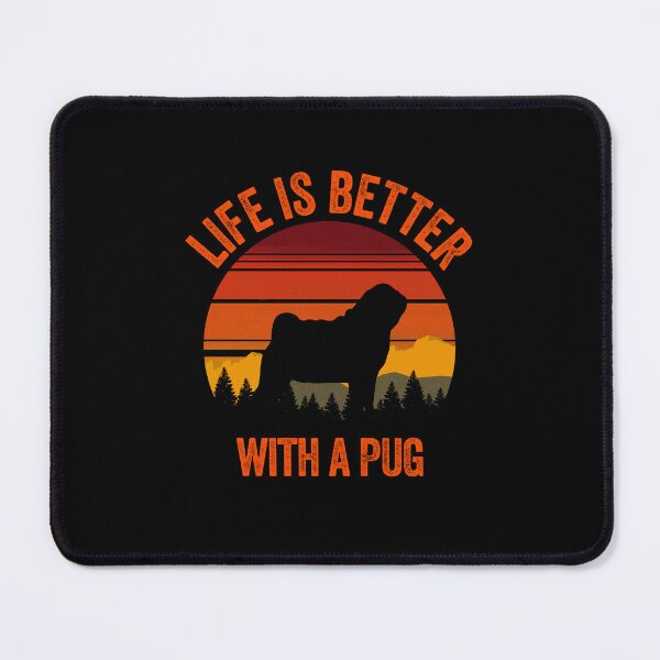 Item preview, Life Is Better With A Pug Retro Gift designed and sold by Guarddogdrive.