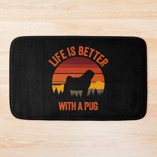Item preview, Life Is Better With A Pug Retro Gift designed and sold by Guarddogdrive.