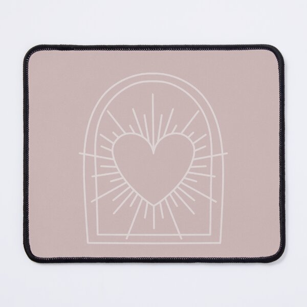 Item preview, Cosmic Aesthetic Cute Indie Heart Design Love Power Gray Pink designed and sold by scorpiolane.