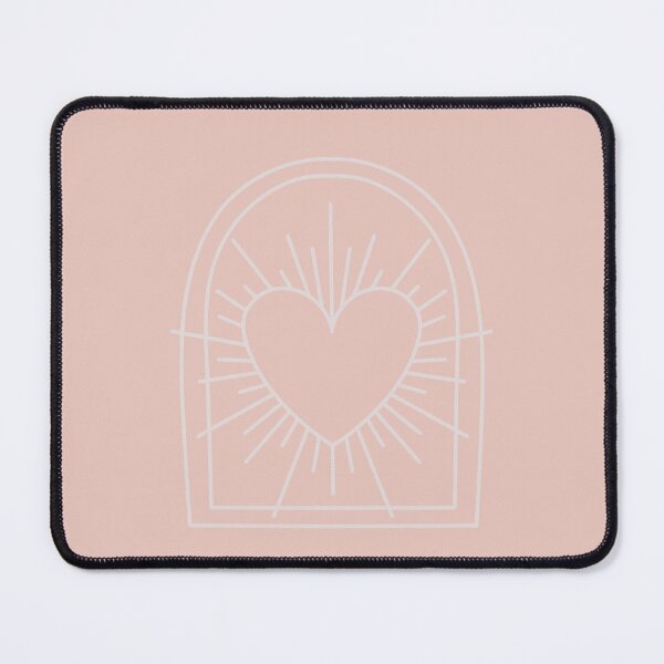 Item preview, Cosmic Aesthetic Cute Indie Heart Design Love Power Coral Pink designed and sold by scorpiolane.