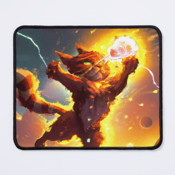 Item preview, Remon the Cat, attacking with fire (Manga) designed and sold by thecatandkettle.