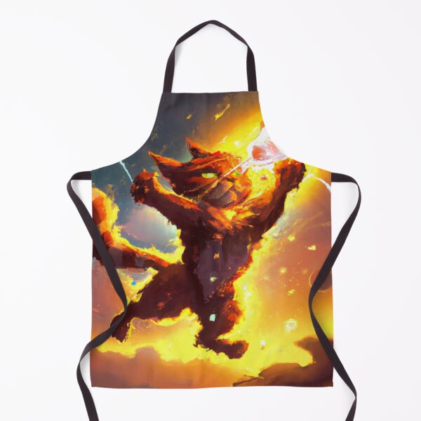 Item preview, Remon the Cat, attacking with fire (Manga) designed and sold by thecatandkettle.