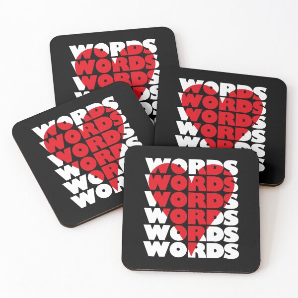 Item preview, Love Words Big Red Heart designed and sold by unREST-design.