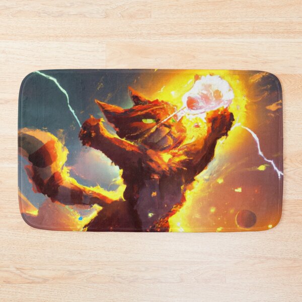 Item preview, Remon the Cat, attacking with fire (Manga) designed and sold by thecatandkettle.