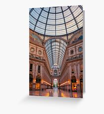 Galleria Milan Italy Greeting Card