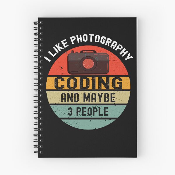 Item preview, I LIke Photography Coding And Maybe 3 People Coding Humor Photography Lover designed and sold by SharpThreadZ.