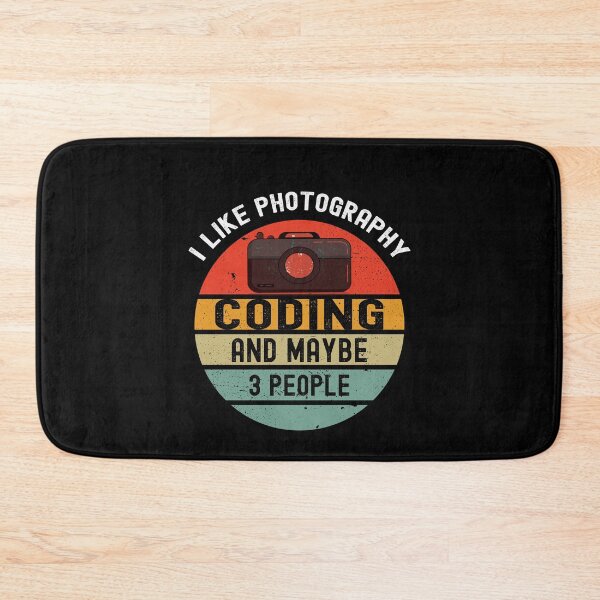 Item preview, I LIke Photography Coding And Maybe 3 People Coding Humor Photography Lover designed and sold by SharpThreadZ.