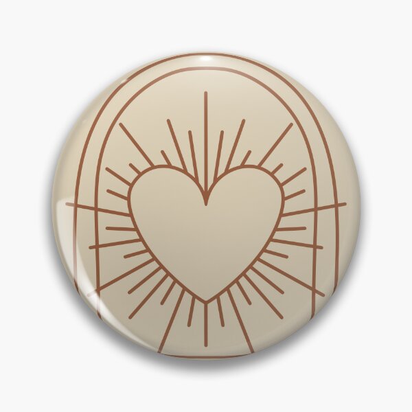 Item preview, Cosmic Aesthetic Cute Indie Heart Design Love Power Brown & Muted Yellow designed and sold by scorpiolane.