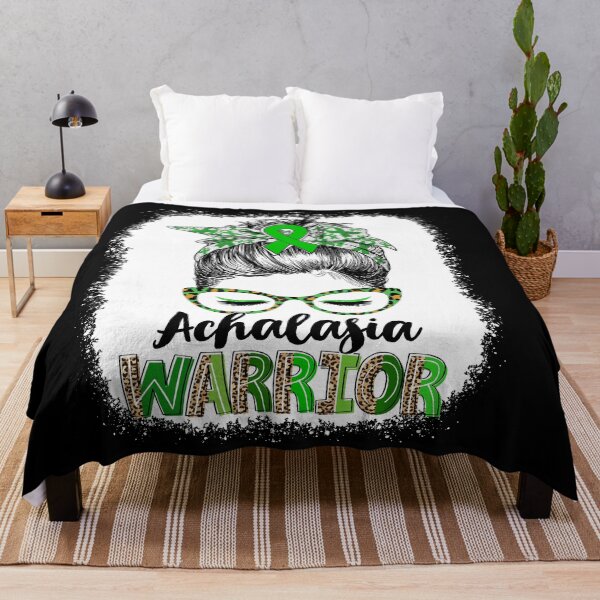 Item preview, Messy Bun Leopard Achalasia Warrior designed and sold by rechardtee.