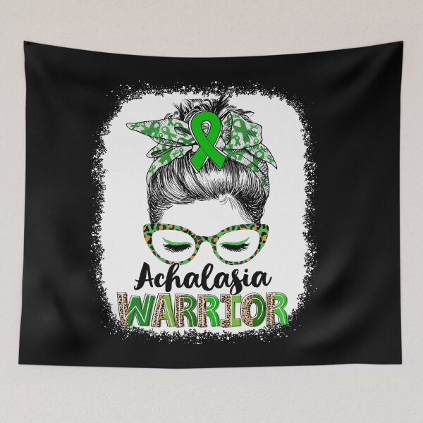 Item preview, Messy Bun Leopard Achalasia Warrior designed and sold by rechardtee.