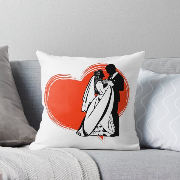 Item preview, Black and white contour image of a dancing bride and groom designed and sold by Dobrydnev.