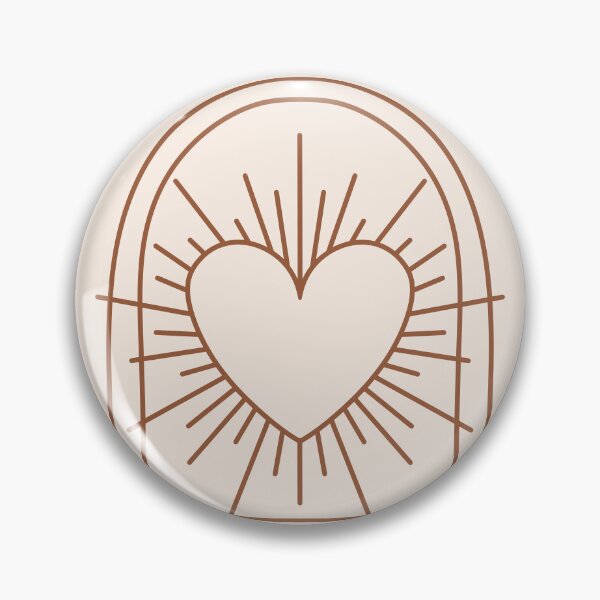 Item preview, Cosmic Aesthetic Cute Indie Heart Design Love Power Cream & Brown designed and sold by scorpiolane.
