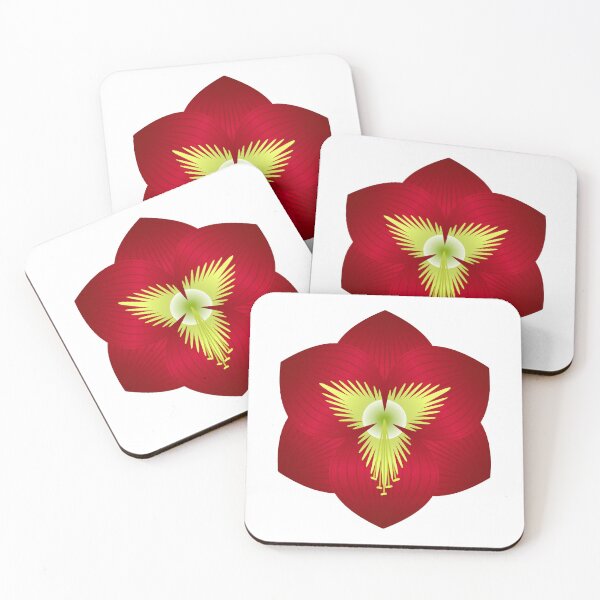Item preview, Amaryllis - Red on White designed and sold by marieofroumania.
